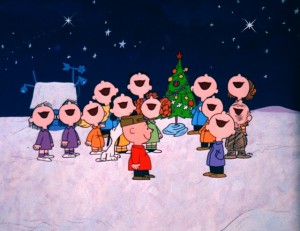 THE PEANUTS GANG REJOICES IN THE TRUE SPIRIT OF CHRISTMAS