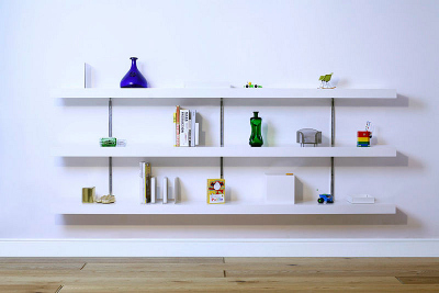 Urban Dwellers: Draw the Eye up with Floating Shelves