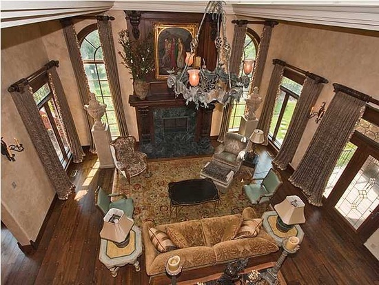 Wichita mansion, view from above