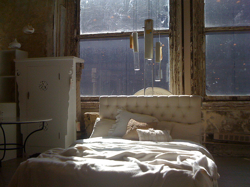NYC Studio Apartments: Bed on Display
