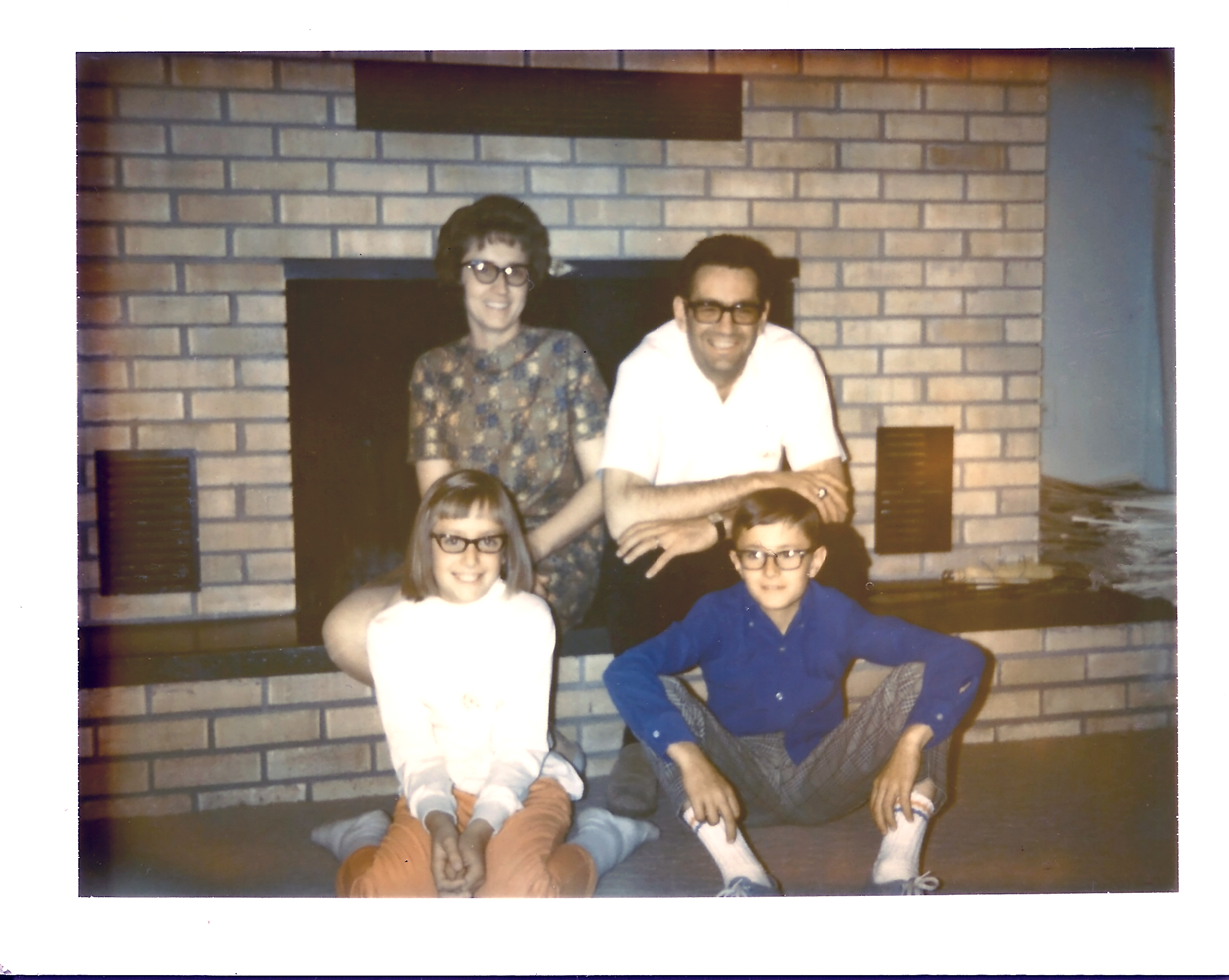 family at fireplace circa 1968 (2)
