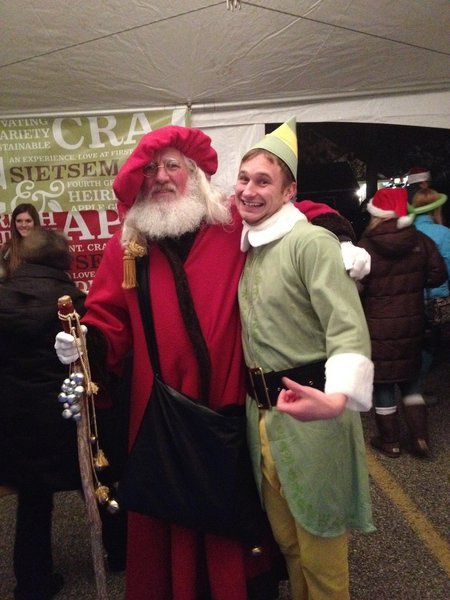 Santa and elf at 
