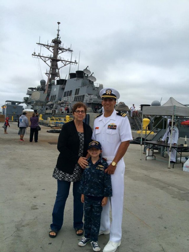 "This pic is of my Son, his Son and I the morning he was deploying this past July. His name is Alexander Brown and he in the U.S. Navy, currently out in the Arabian Gulf on the USS Higgins." - Cindy Spencley, National Marketing Director, Coldwell Banker Real Estate, LLC