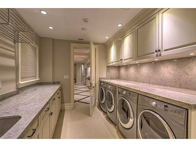 We've heard of double ovens, but double laundry?  This is a phenomenal solution for a large family of hockey players.  This Miami Beach home is listed by Jill Hertzberg with Coldwell Banker Residential Real Estate. 
