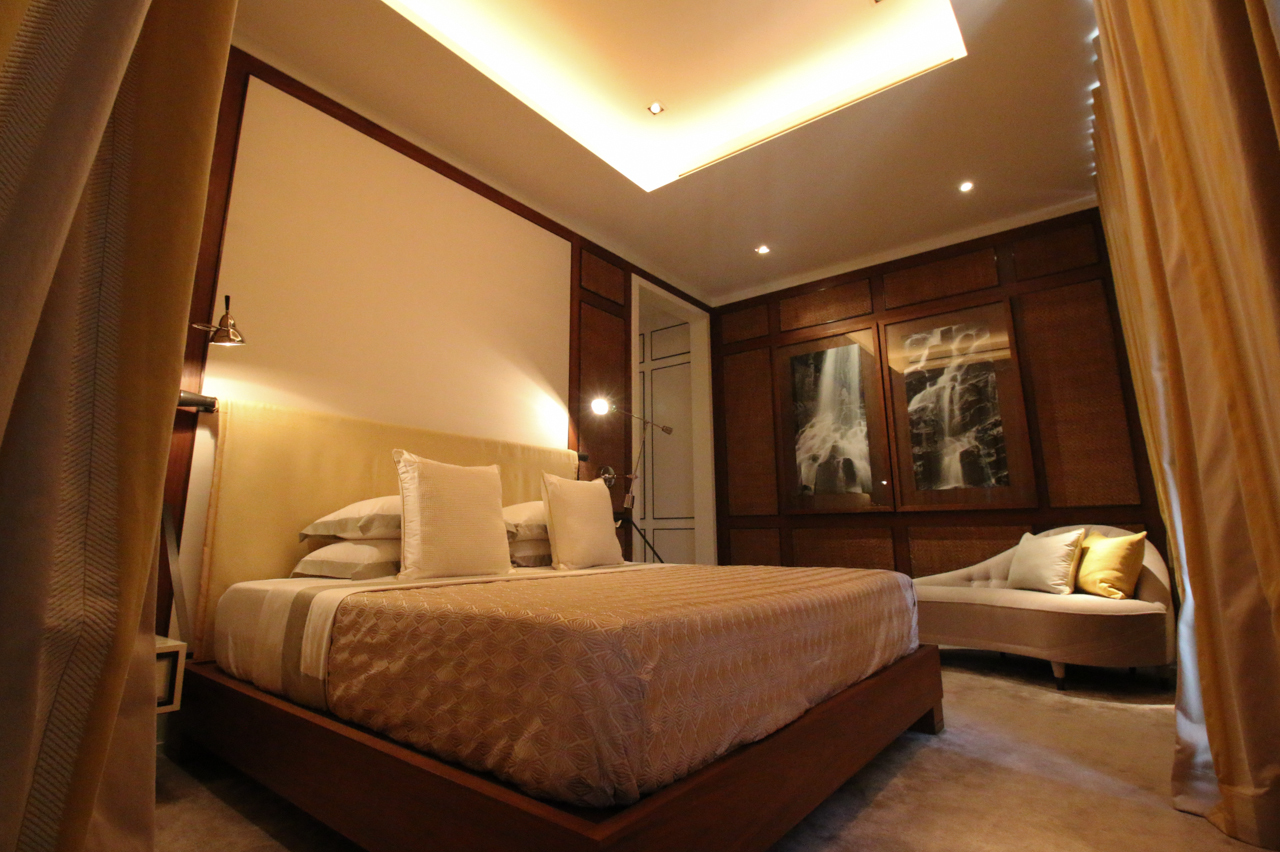 Master bedroom designed by David Collins Studio