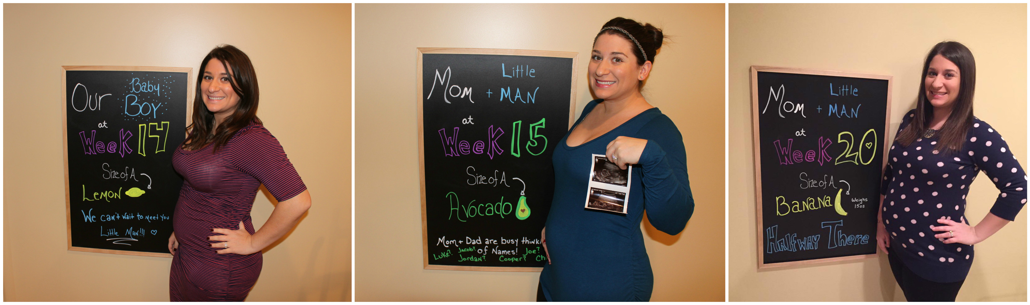 Pregnancy Chalkboard by Week