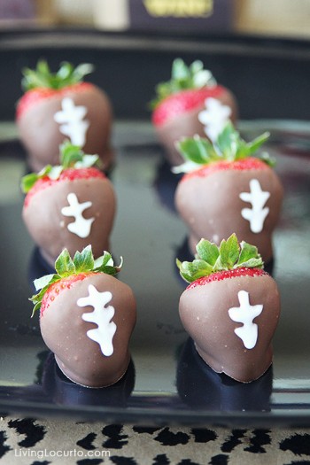 Chocolate Covered Football Strawberries
