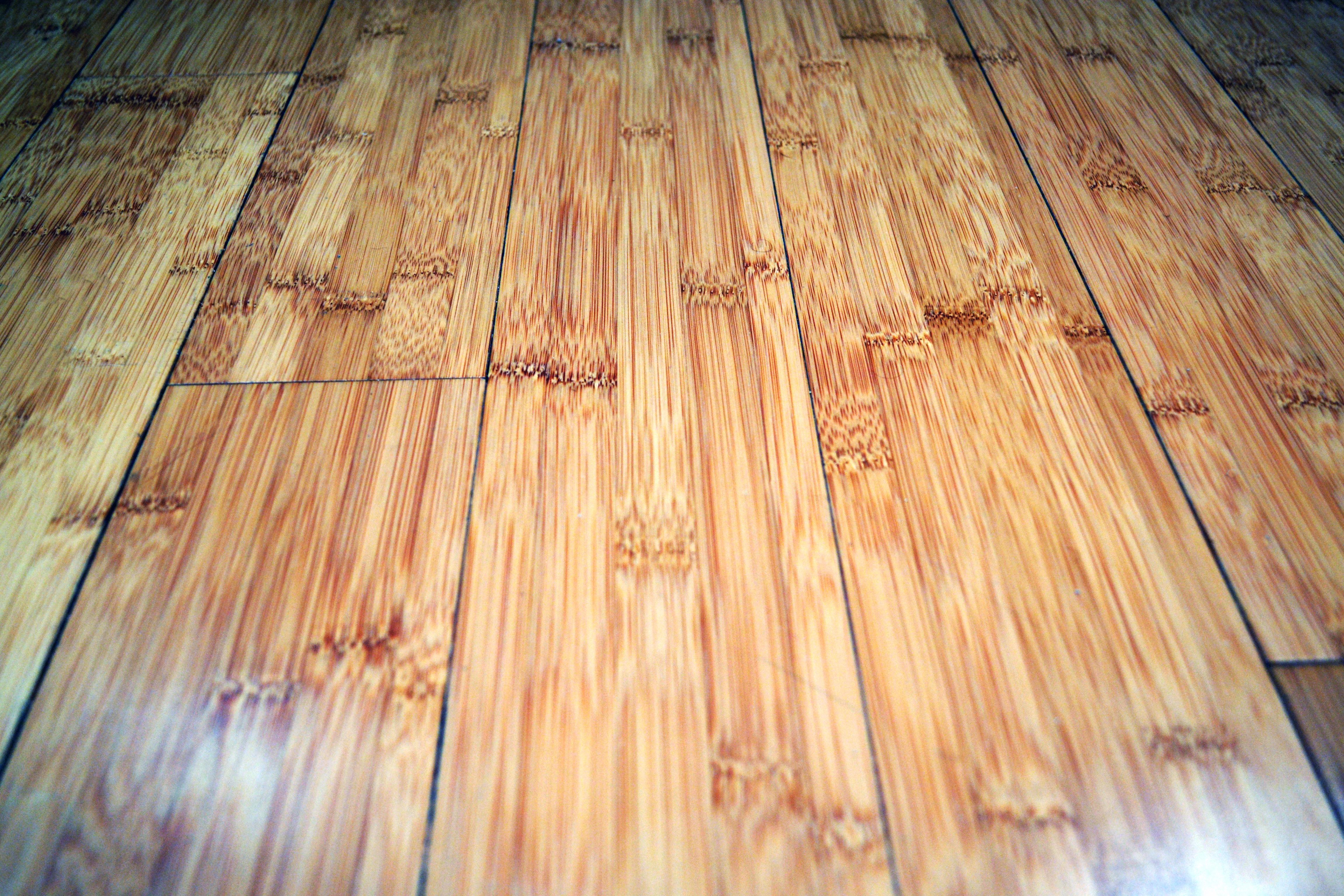 Closeup of Bamboo floor