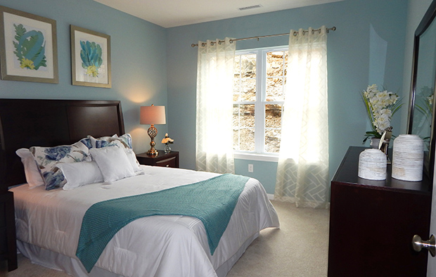 Master Bedroom Staged by PJ & Company Staging and Interior Decorating