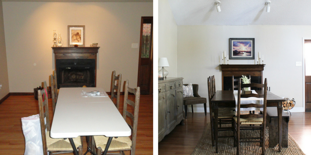 Dining Area Before & After