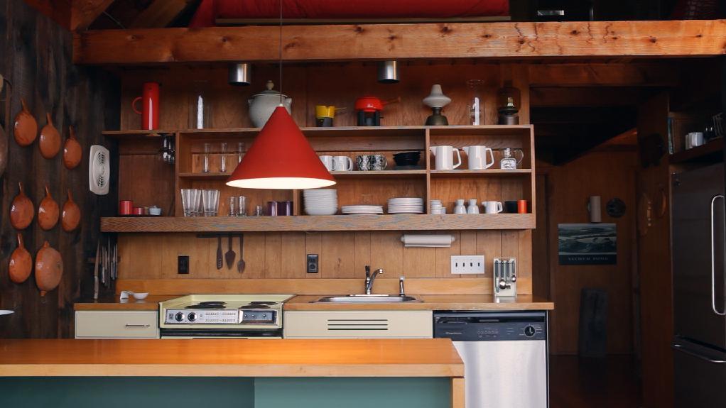 Small, organized kitchen