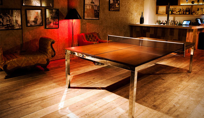 A Luxury Ping Pong Dining Room Table, Ping Pong Table Room Decor