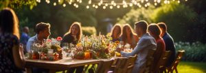 outdoor dinner part